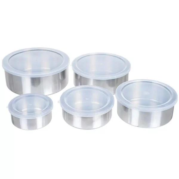 Chef Buddy 5-Piece Stainless Steel Mixing Bowl Set with Airtight Lids