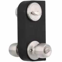 Toledo Fine Locks Single Cylinder Satin Nickel Entry Combo Set thumbnail 3