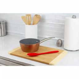 Unbranded Red Silicone Cooking Spoon - Heat Resistant Non-Stick Kitchen Utensil thumbnail 1