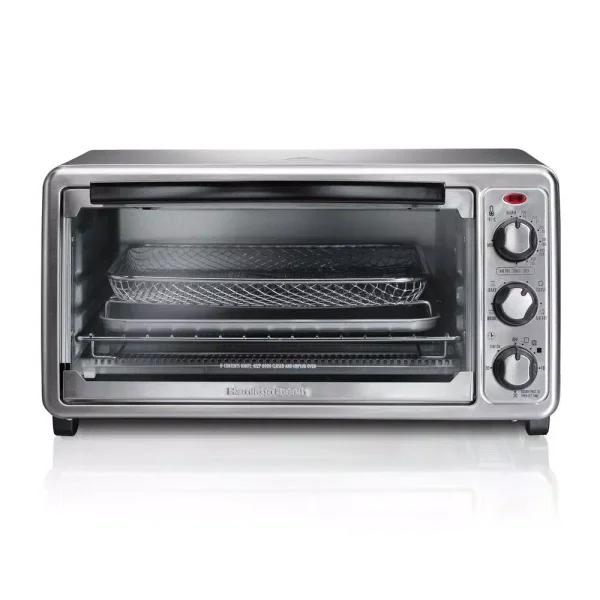 Hamilton Beach Sure-Crisp 1440W 6-Slice Air Fryer Toaster Oven, Stainless Steel