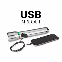 Energizer Vision HD Metal Rechargeable LED Flashlight, 1000 Lumens, USB Power Bank Function thumbnail 4