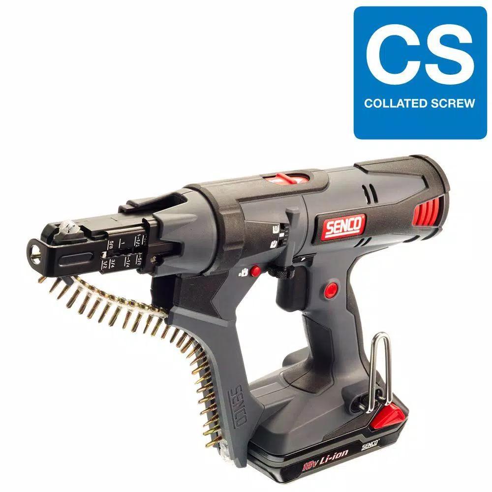 Senco DS215 18V Lithium-Ion Cordless Screw Gun with 2 Batteries and Charger