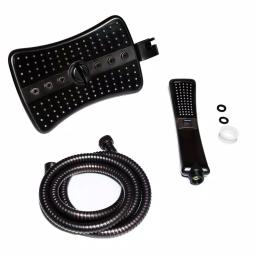 AKDY 9 in. Dual Shower Head and Handheld Wand Combo, 4 Spray Modes, Antique Bronze thumbnail 9