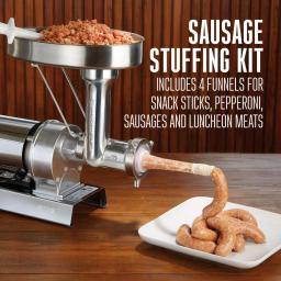 Weston Butcher Series #12 0.75 HP Electric Meat Grinder with Sausage Stuffing Kit thumbnail 6