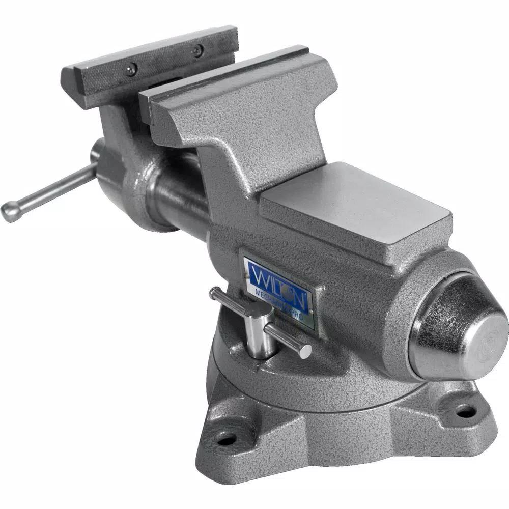 Wilton 855M Mechanics Pro Vise, 5.5 in. Bench Vise with 360° Swivel Base
