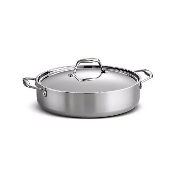 Tramontina Gourmet 6 Qt. Tri-Ply Clad Stainless Steel Covered Braiser