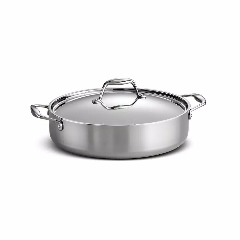 Tramontina Gourmet 6 Qt. Tri-Ply Clad Stainless Steel Covered Braiser