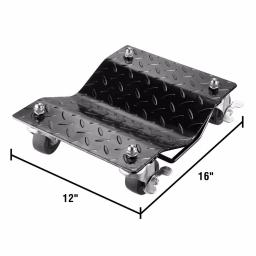 Pentagon Tool Premium Steel Car Tire Skate Dolly 4-Pack, 1,500 lbs Capacity per Skate thumbnail 2