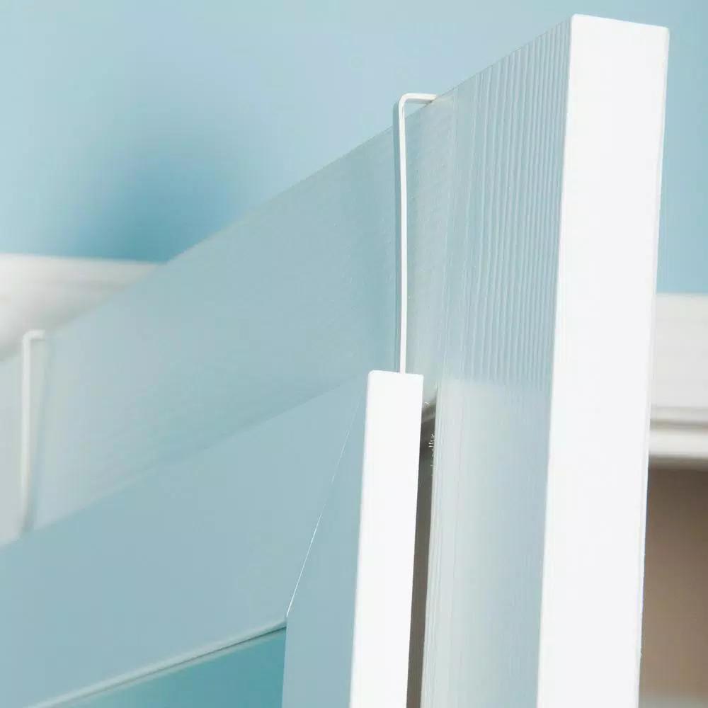 BrandtWorks Modern Matte White Composite Full Length Door Mirror, 71 in. x 21.5 in.