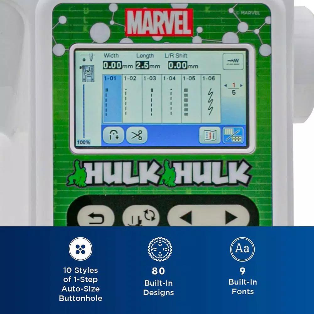 Brother Marvel Themed 2-in-1 Sewing and 4 in. x 4 in. Embroidery Machine with Color Touch LCD Screen