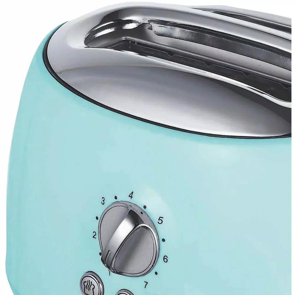 Brentwood Appliances TS-270BL Retro 2-Slice Blue Extra-Wide Slot Toaster