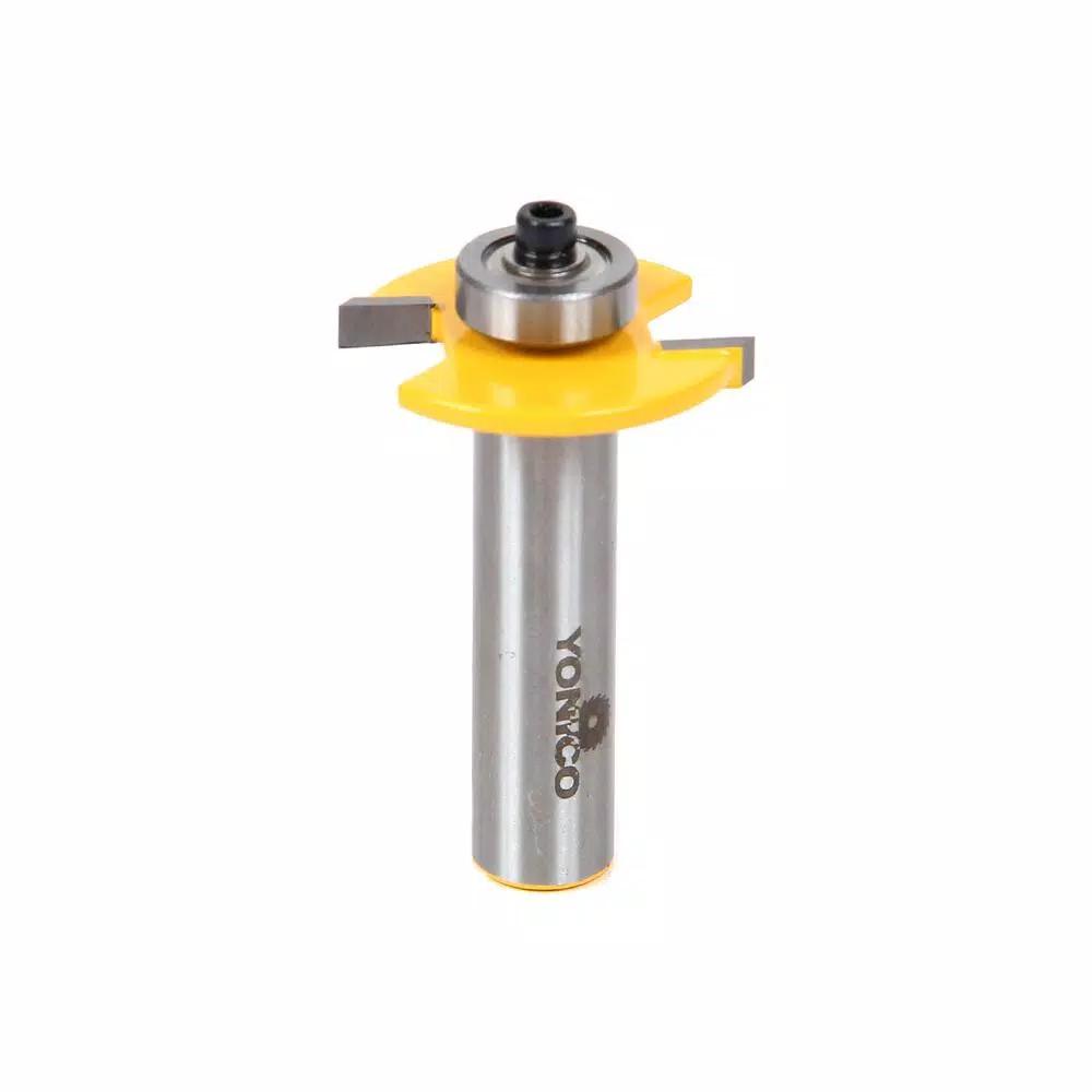 Yonico Biscuit Joint Slot Cutter #10, 1/2 in. Shank, Carbide Tipped Router Bit