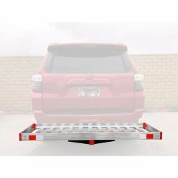 MaxxHaul 60 in. x 22 in. Aluminum Basket Style Hitch Cargo Carrier, 500 lb. Capacity, 2 in. Receiver thumbnail 5
