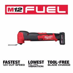 Milwaukee M12 FUEL 12V Cordless Oscillating Multi-Tool and Jig Saw Combo Kit with (2) 3.0 Ah Batteries thumbnail 2