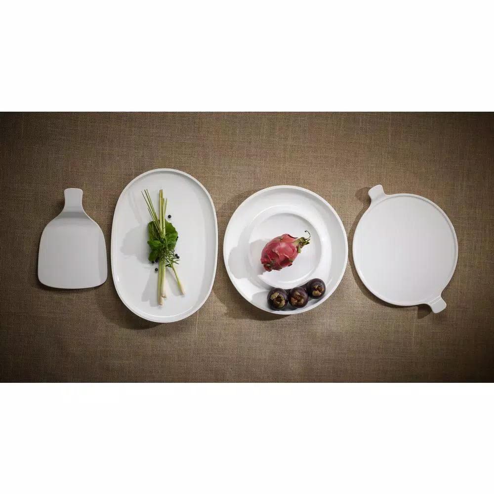 Villeroy & Boch Artesano 17 in. Oval Porcelain Platter, White