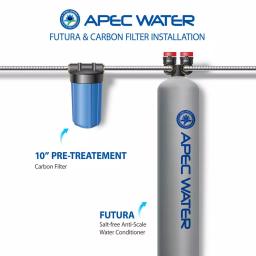 APEC Water Systems Futura 10 GPM Salt-Free Whole House Water Softener System with Pre-Filter and Protective Neoprene Coat thumbnail 5