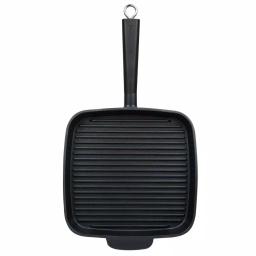 MasterPan Sectional Series 11 in. Cast Aluminum Nonstick Grill Pan, Black thumbnail 2
