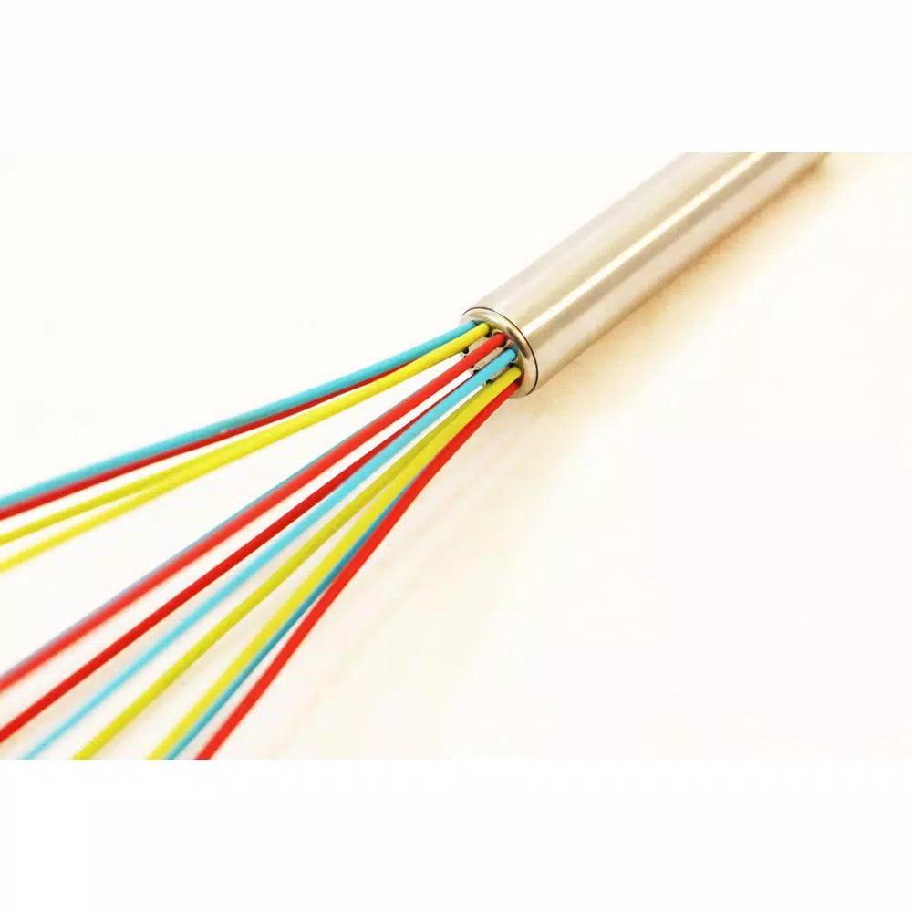 ExcelSteel Stainless Steel Tri-Color Silicone Coated Balloon Whisk Set, 3-Piece