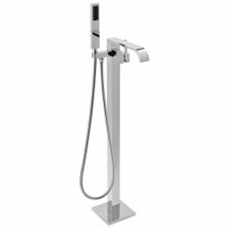 AKDY Freestanding Floor Mount Roman Tub Faucet with Hand Shower, Chrome thumbnail 1