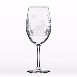 Rolf Glass Heron 18 oz. All-Purpose Wine Glass Set of 4, Etched Glassware thumbnail 2