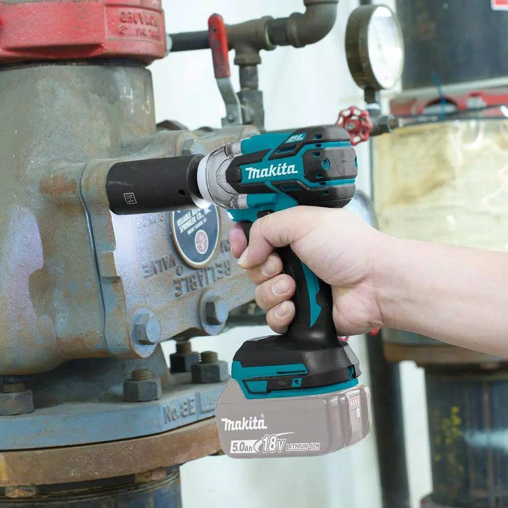 Makita 18V LXT Brushless 1 in. SDS-Plus Rotary Hammer Kit with HEPA Attachment & Bonus 1/2 in. Impact Wrench