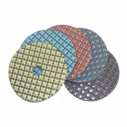 Monster 4 in. 5-Step Dry Diamond Polishing Pads Set, 5-Piece Velcro Attachment thumbnail 1