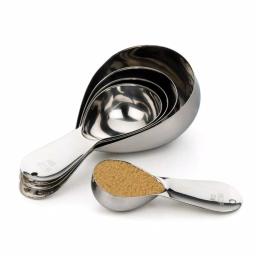 RSVP International Endurance 5-Piece Stainless Steel Measuring Cup Set, Heavy-Duty Teardrop Design thumbnail 3