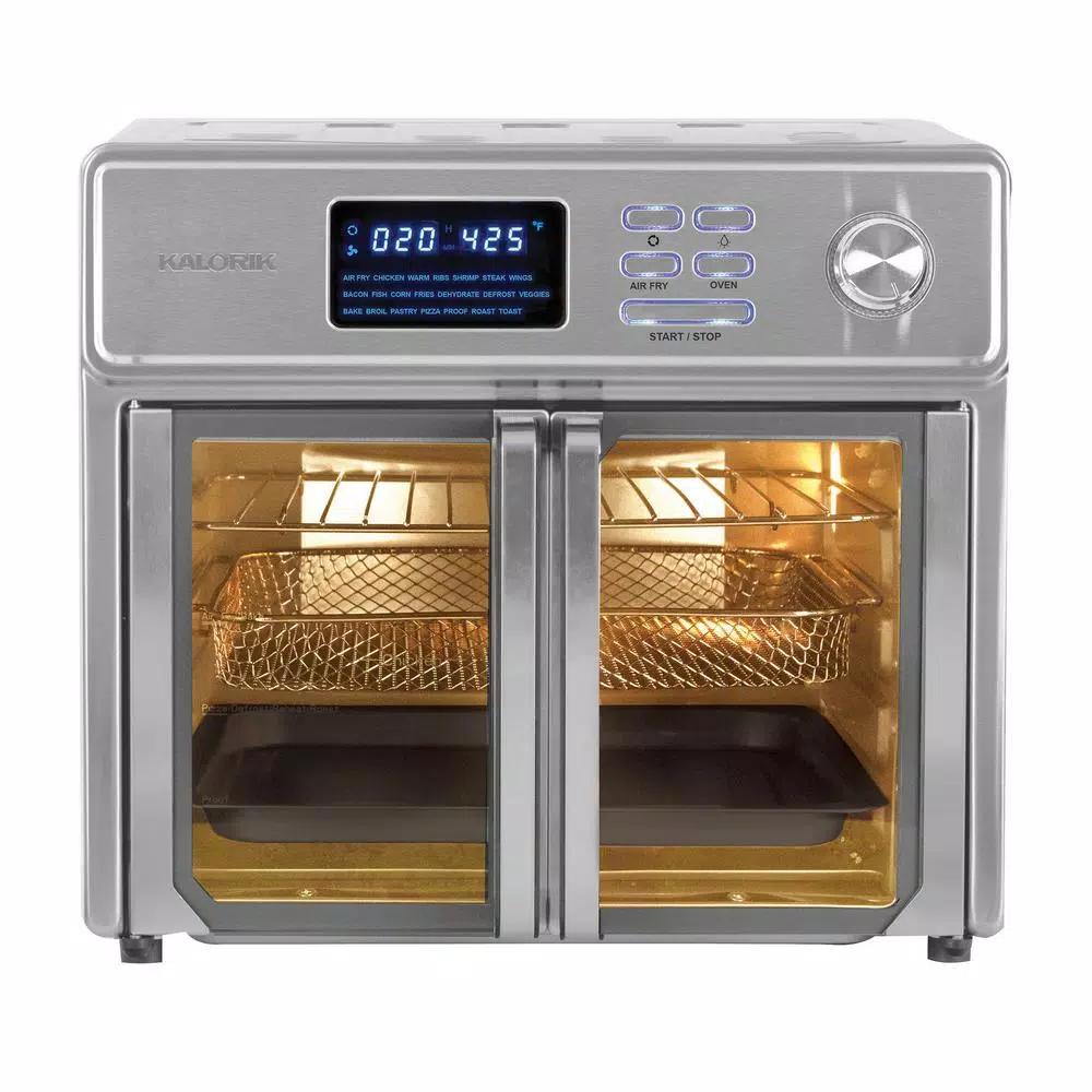 Kalorik Digital Maxx 26 qt. Stainless Steel Air Fryer Oven with Rotisserie