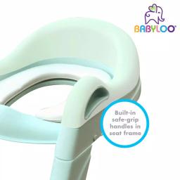Babyloo Sterdy Potty Training Booster Seat with Adjustable Height and Removable Cushion - Mint Green thumbnail 3