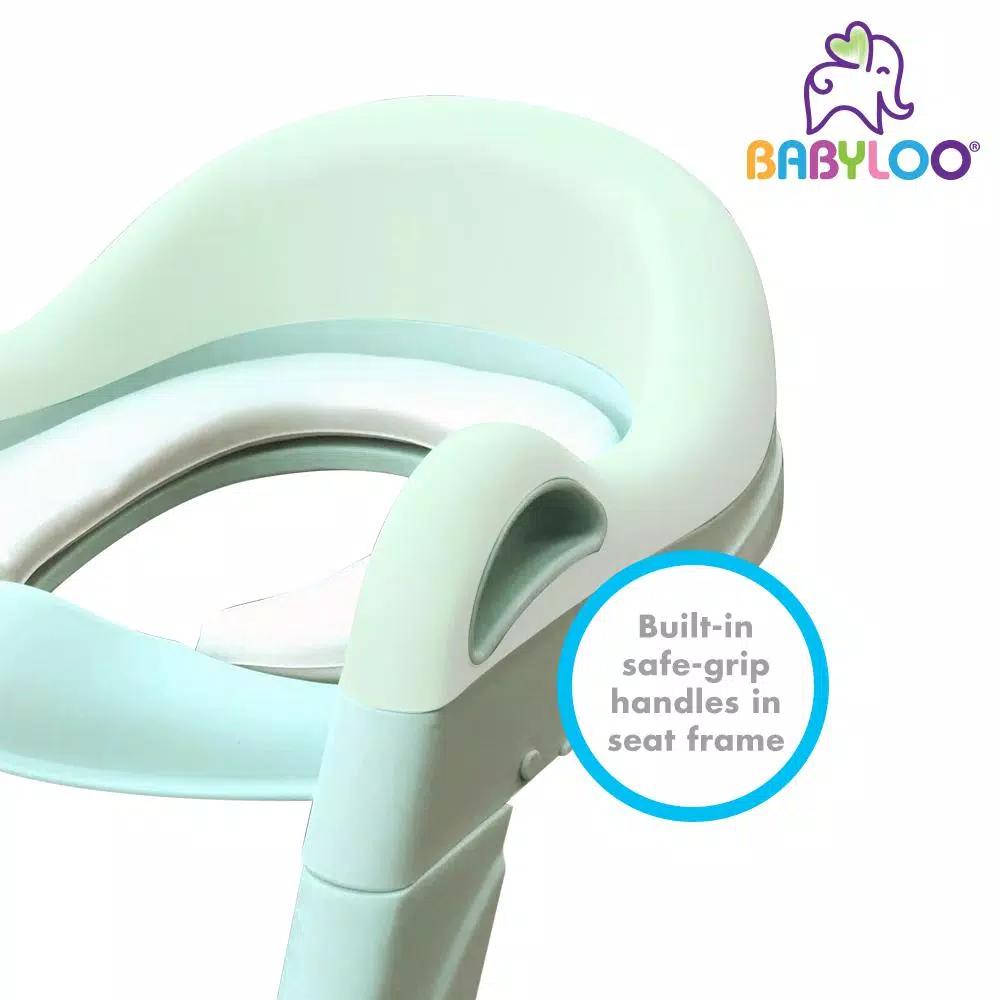Babyloo Sterdy Potty Training Booster Seat with Adjustable Height and Removable Cushion - Mint Green