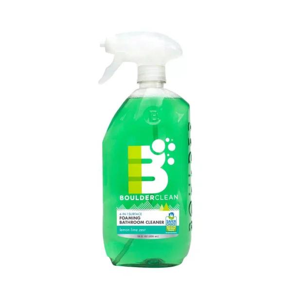 BOULDER CLEAN Clean Natural Foaming Bathroom Cleaner, Lemon Lime Zest, 28 oz.