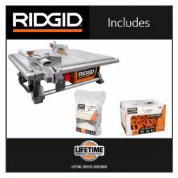 RIDGID 7 in. Corded Wet Tile Saw with LevelMax Anti-Lippage System & 600 LevelMax Stems thumbnail 2