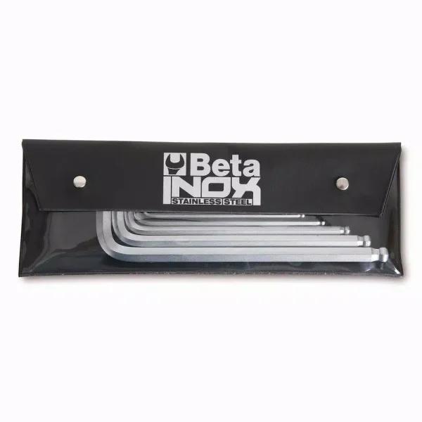 Beta 96BPINOX-AS/B8 Stainless Steel Ball Head Hex Key Wrench Set, 8-Piece