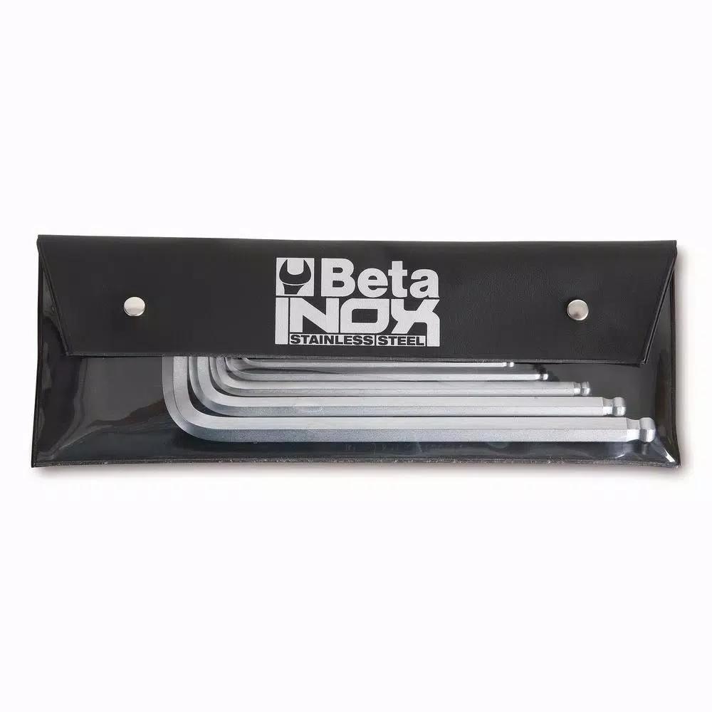 Beta 96BPINOX-AS/B8 Stainless Steel Ball Head Hex Key Wrench Set, 8-Piece