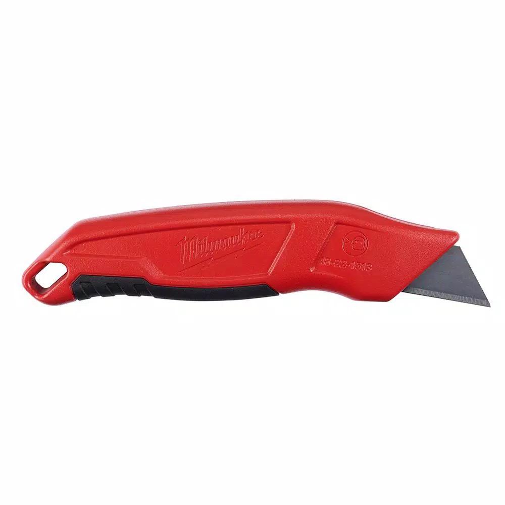 Milwaukee Fixed Blade Utility Knife with Tool-Free Blade Change and Onboard Storage
