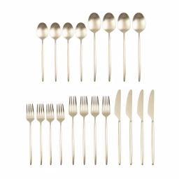 Cambridge Silversmiths Gaze Champagne Satin 20-Piece Flatware Set, Service for 4 thumbnail 2