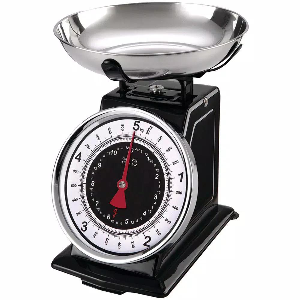 Starfrit Gourmet Retro Mechanical Kitchen Scale with Stainless Steel Bowl