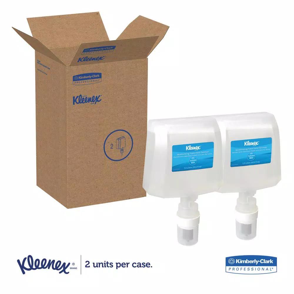Kleenex Moisturizing Foam Hand Sanitizer, 1200 mL (2 Pack)