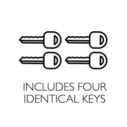Design House Vista Satin Nickel Entry Door Lever and Single Cylinder Deadbolt Combo thumbnail 7