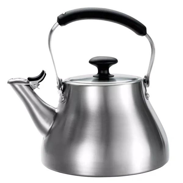 OXO Brew Good Grips Classic 6.8-Cup Stainless Steel Tea Kettle with Whistle