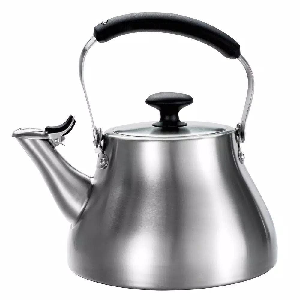 OXO Brew Good Grips Classic 6.8-Cup Stainless Steel Tea Kettle with Whistle