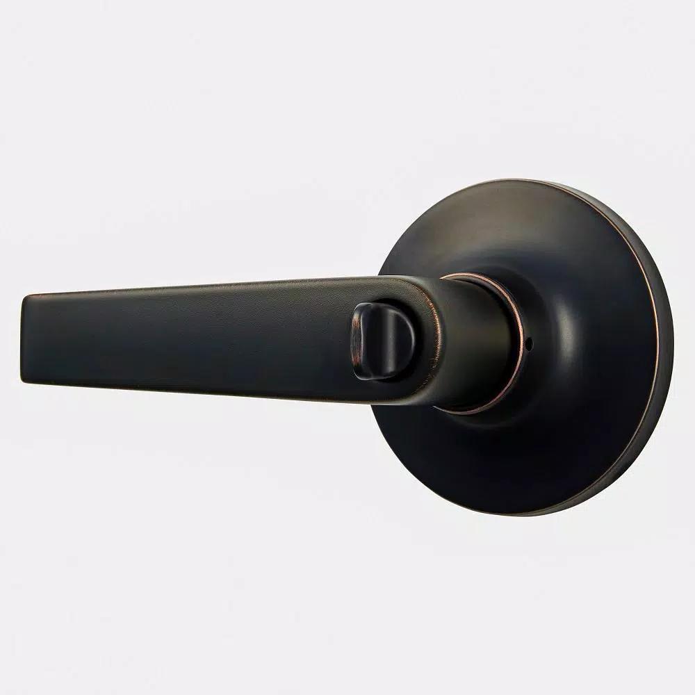 Universal Hardware Commercial Aged Bronze Privacy Bed/Bath Door Lever, ANSI Grade 2, ADA Compliant