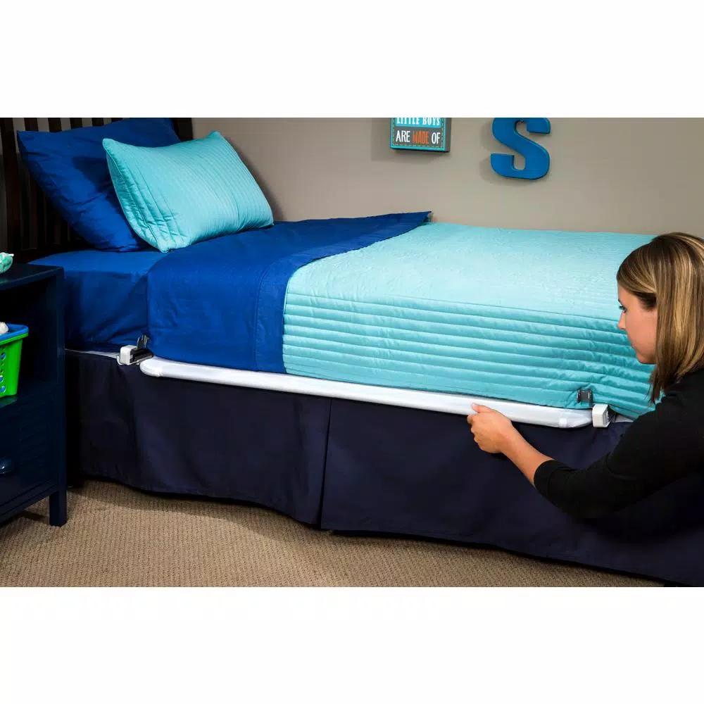 Regalo HideAway Bed Rail, All-Steel Toddler Bed Guard for Full/Queen Mattresses