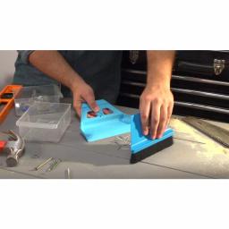 WISP miniWISP 6 in. Blue Whisk Broom and 7 in. Plastic Dustpan Set with Electrostatic Bristle Seal Technology thumbnail 9