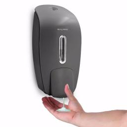 Alpine Industries 800 ml Gray Surface Mounted Liquid Soap and Hand Sanitizer Dispenser thumbnail 2
