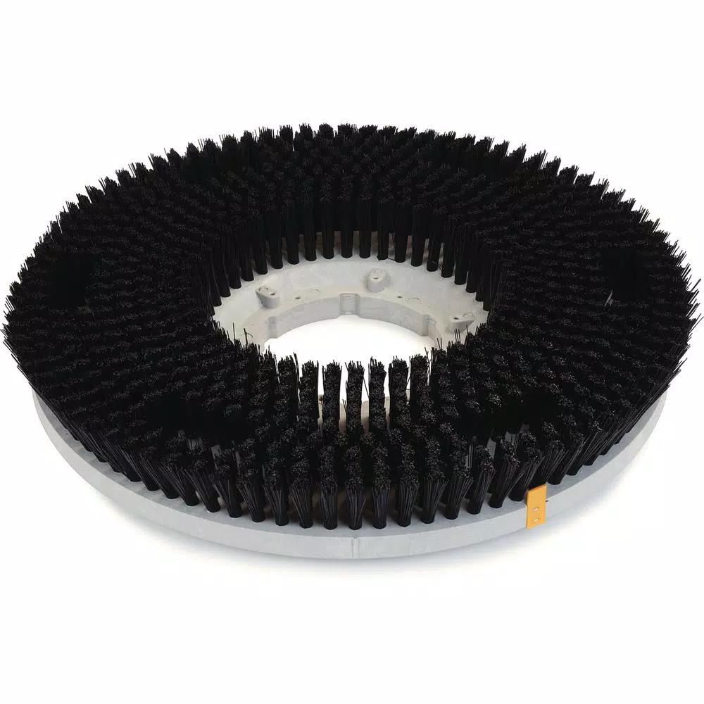 Carlisle Colortech 16 in. Black Nylon General Scrubbing Rotary Floor Brush