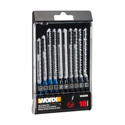 Worx T-Shank Jigsaw Blade Assortment Set, 10-Piece Multi-Purpose Kit for Worx Blade Runner and Rockwell thumbnail 2