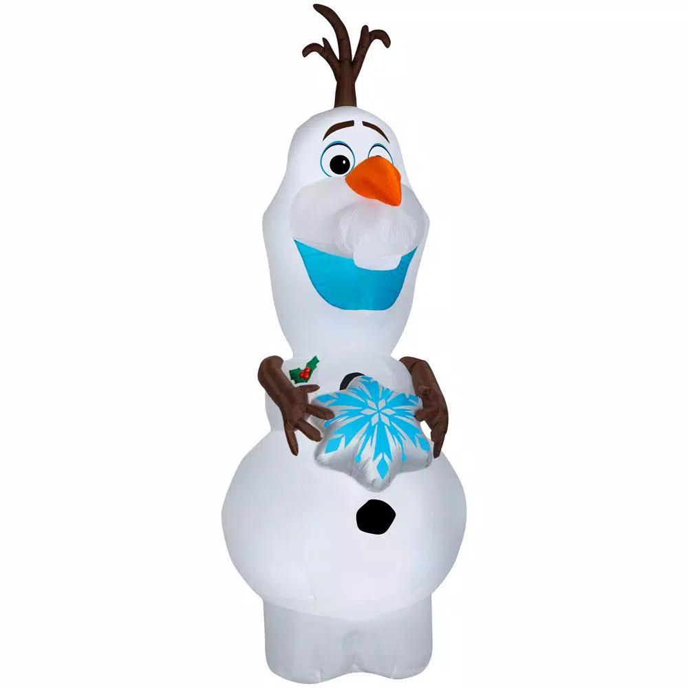 Disney Frozen 11 ft. Pre-Lit Inflatable Olaf with Snowflake Airblown Holiday Decoration