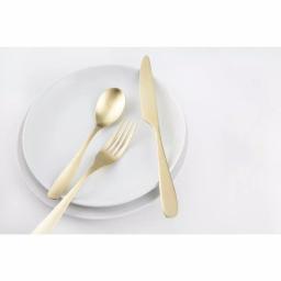 Cambridge Eliana 12-Piece Champagne Gold 18/0 Stainless Steel Flatware Set, Service for 4 thumbnail 2
