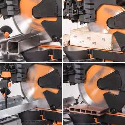 Evolution Power Tools Evolution R255SMSDB+ 10 in. 15 Amp Dual Bevel Sliding Miter Saw with Laser Guide thumbnail 4